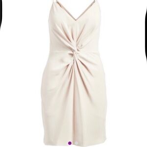 Amanda Uprichard Cream Sleeveless Dress